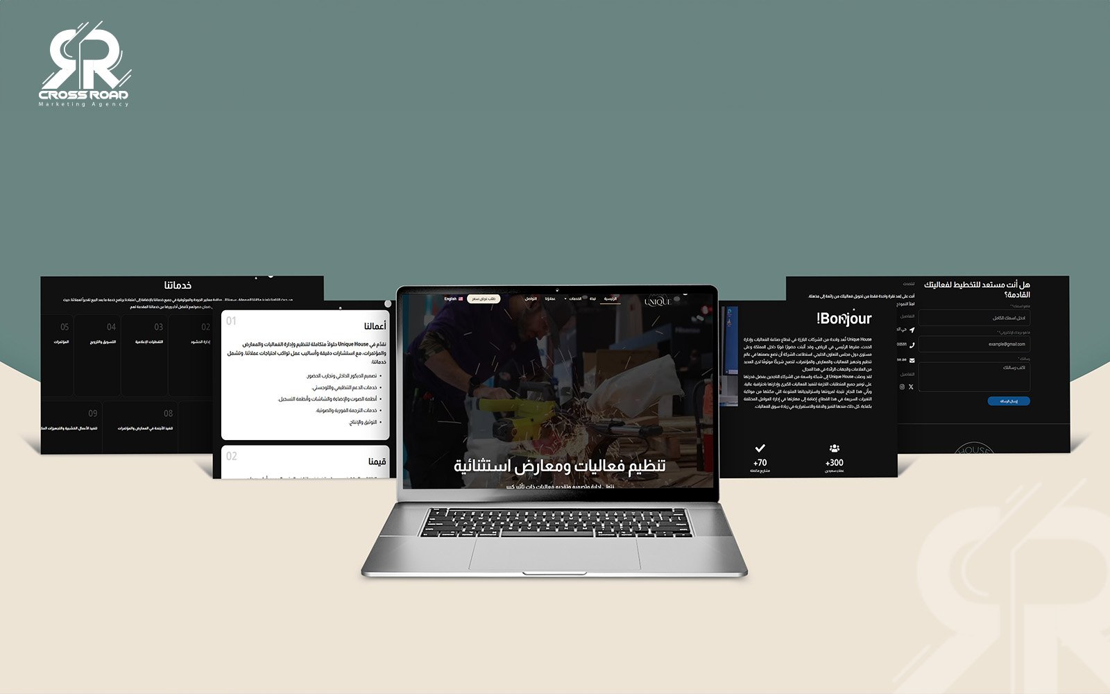 المواقع الإلكترونية التي قمنا بتصميمها – أعمالنا تتحدث عن نفسها